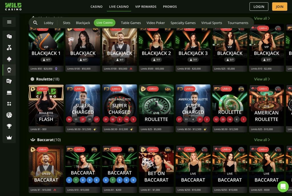 Wild Casino California Online Casino